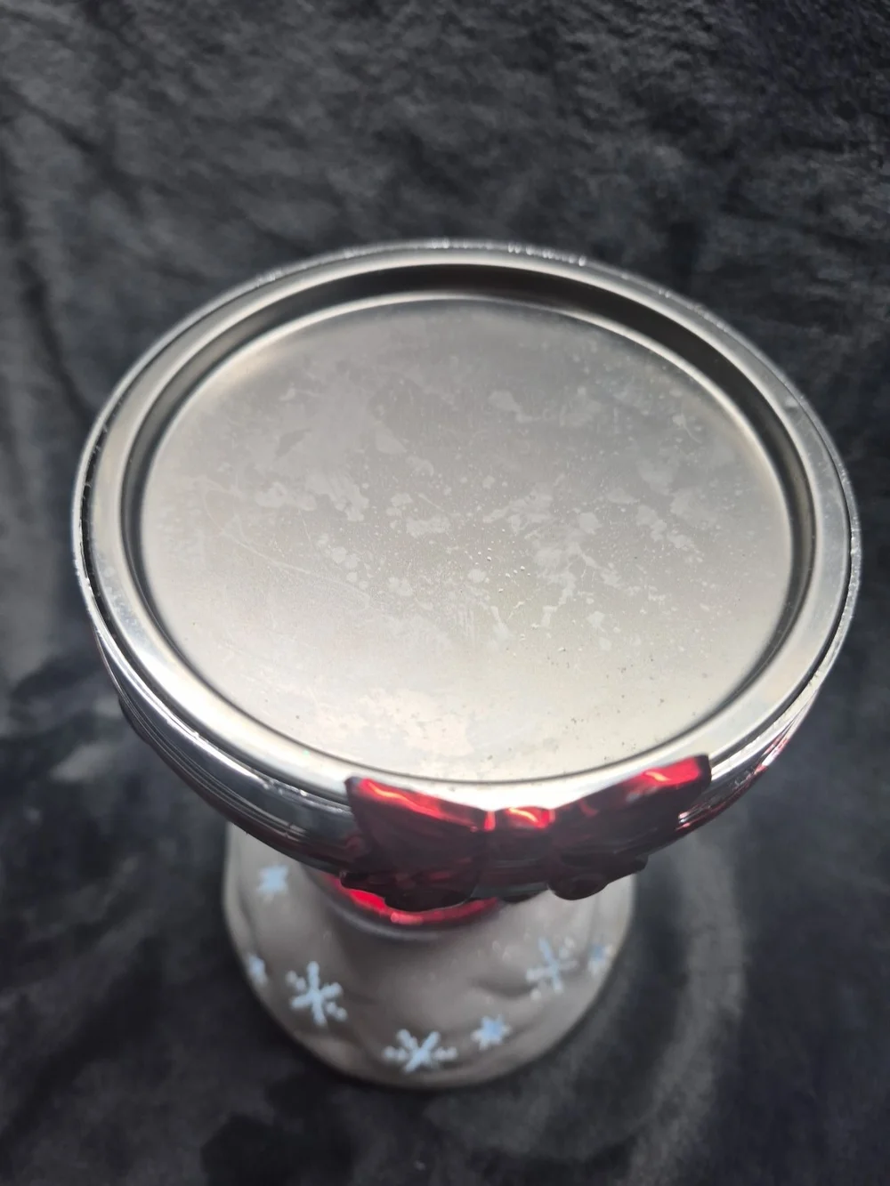 Bath & Body Works Christmas Santa Water Globe 3-Wick Candle Holder